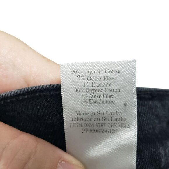 Everlane Black Jeans Original Cheeky Jean 31 Crop Womens High Rise Straight Leg - Picture 10 of 10